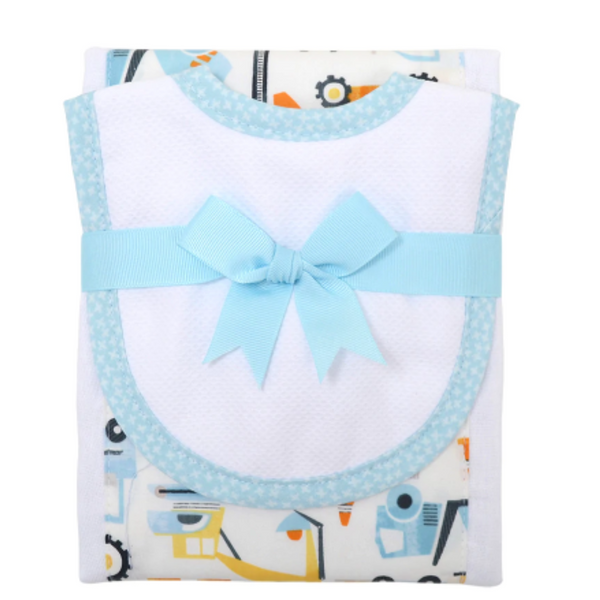 DIGGER DROOLER BIB & BURP SET