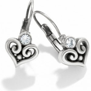 ALCAZAR HEART LEVERBACK EARRINGS