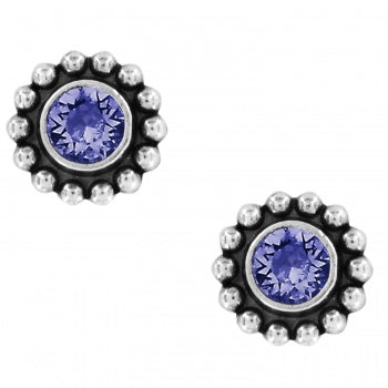 TWINKLE MINI POST EARRINGS - TANZANITE