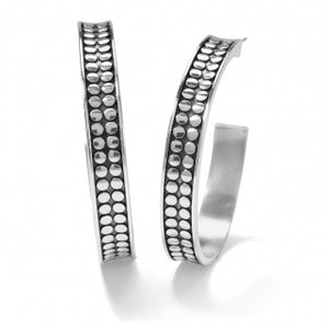 PEBBLE DOT MEDIUM HOOPS EARRING
